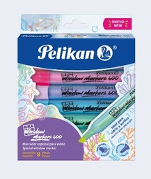 [30201403] marcador para vidrio pelikan c/8 colores surtidos