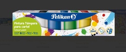 [53101600] Set C/6 Pintura Escolar Tempera Pelikan P/Cartel 25ml.