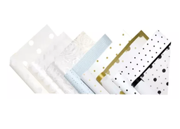 [PK-DESW-BA] Empaque C/10 Papel Coreano Decorado Surtido Blanco (C.100)(E.10)