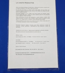 [PAQ25-MICAVINILOF] Paquete C/25 Mica Vinil Cristal Tamaño Oficio La Casita 22.6x36 C-5
