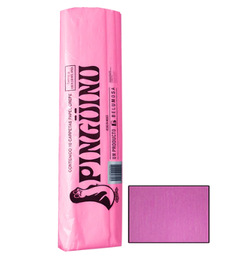[PAQ10-CREPEROSAPAL] Paquete C/10 Papel Crepe Pinguino Rosa Pálido