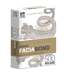 [FACIABLANCA] Paquete C/500 Hoja Carta Blanca Copamex Facia Bond 75gr 100% Blancura (C.10)
