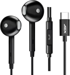 [IE02CN] Audífonos Aek Cyber IE02CN Sonido HD Micrófono HD Type-C Negro