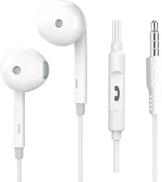 [IE01MB] Audífonos Aek Cyber IE01MB Sonido HD Micrófono HD Blanco