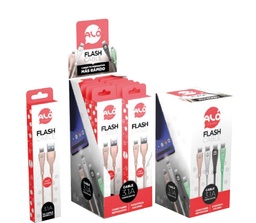 [8700-0206] Cable Alo Flash USB-A Lightning Negro 8700-0206