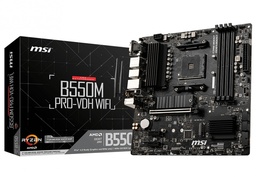 [B550M PRO-VDH WIFI] Tarjeta Madre MB MSI B550 AMD S-AM4 3A GEN / 4XDRR4 3200MHZ / PCIE 4.0 Hdmi  Dvi 4XUSB 3.2 / M.2  Wifi-Ac Bluetooth 4.2 Micro Atx B550M PRO-VDH WIFI