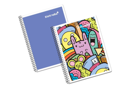 [PAQ10-00178] Paquete C/10 Cuaderno Espiral Forma Francesa Estrella 100 Hoja Rayado