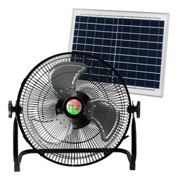 [AIRS25W07] Ventilador De Piso Con Panel Solar Megaluz 12 Pulgadas AIRS25W07