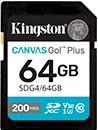 [SDG4/64GB] Memoria SD 64GB Kingston Canvas Go Plus G4