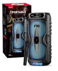 [KTS-2135] Bocina Bluetooth 6.5 Pulgadas Link Bits KTS-2135 Radio Fm Luz Led Multicolor (C.12)