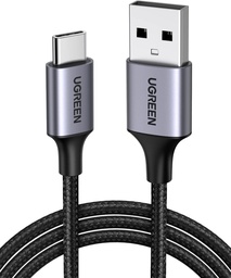 [60126] Cable Usb-A A Usb-C Ugreen 60126 1 Metro Transferencia De Datos Negro