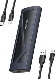 [15512] Carcasa Disco Duro Nvme M.2 Ugreen 15512 hasta 2 Tb Usb3.2 a 10 Gbps Caja De Aluminio Negro