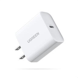 [60449B] Cargador Usb-C 20W Ugreen 60449B Carga Inteligente Blanco