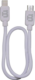 [CAWDPP-1] CABLE CAWDPP-1 BLACKPCS DOBLE PUNTA V8/ LIGHTNING BLANCO 30CM