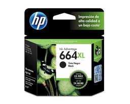 [F6V31AL] Cartucho Tinta Original Hp 664XL Negro
