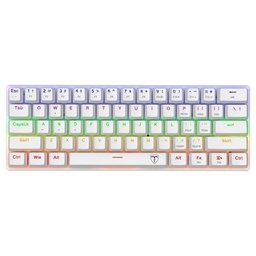 [T-TGK321-WH] TECLADO ALAMBRICO GAMER T-TGK321 BLANCO T-DAGGER