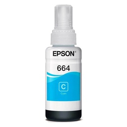 [T664220-AL] Bote Tinta Epson T664 Cyan 70ML Original