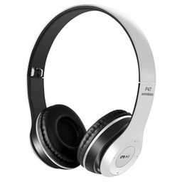 [P47] DIADEMA INALAMBRICA P47 BT/ RADIO FM/ REPRODUCTOR DE MEMORIA/ LINKBITS