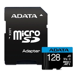 [AUSDX128GUICL10A1-RA] MICRO SD 128GB ADATA CL-10 UHS-I AZUL