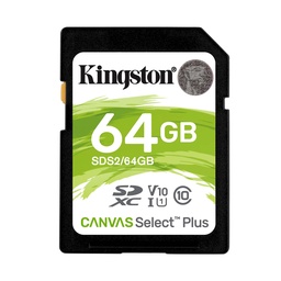 [SDS2/64GB] MEMORIA SD 64GB KINGSTON SDHC CANVAS SELECT PLUS