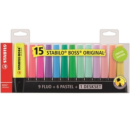 [7015-01-5] Estuche C/15 Marcatextos Stabilo Boss Pastel