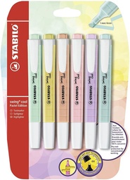 [275/6-08] Marcatextos Stabilo Swing Cool Pastel Estuche C/6