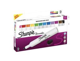 [2184215] Caja C/12 Marcador Agua Aquacolor Sharpie Diferentes Colores 