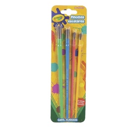 [071662635152] Pincel Escolar Crayola C/4 Piezas E:12