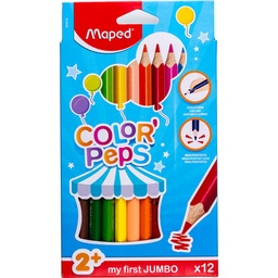 [3154148340102] Caja De Colores Maped Maxi C/12 Largos