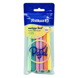[30330600] MARCADOR MARKANA PELIKAN TWIST PASTEL ESTUCHE C/6