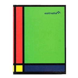 [0081] Libreta Estrella 1/4 Raya 240 Hojas Forma Francesa Pasta Dura Cosida (C.28)