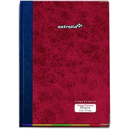 [0103] Libro Florete Estrella Diario Forma Francesa 144 Hojas (C.9)