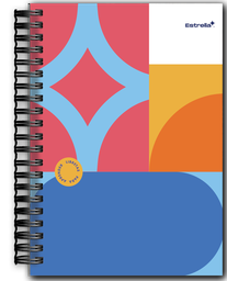 [0608] Libreta Book Estrella Espiral Forma Francesa Raya 80 Hojas (C.32)