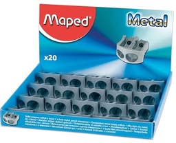[PAQ20-9275] SACAPUNTAS METALICO MAPED DOBLE CAJA 20 PIEZAS
