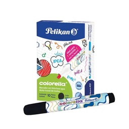 [7501015205211] Paquete C/10 Marcador Agua Pelikan Colorella Negro