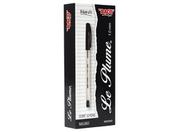 [PAQ12-BL001] Paquete C/12 Bolígrafo Baco Le Plume Negro P/Medio