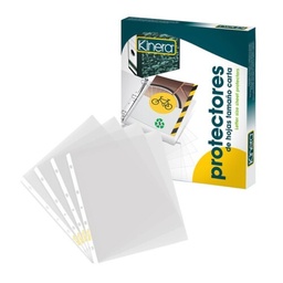 [PAQ100-301973] Paquete C/100 Protector De Hoja Kinera 360 Con Ceja