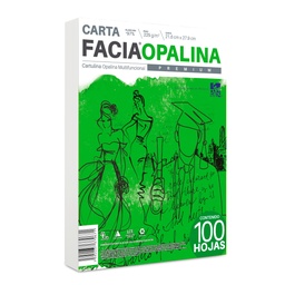 [PAQ100-634CACOBLA] Paquete C/100 Opalina Carta Cartulina Copamex Blanco 225G
