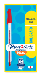 [PAQ12-0019RO] Paquete C/12 Pluma Punto Medio Rojo Kilometrico Paper Mate