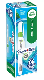 [PAQ6-8854556000524] CORRECTOR LIQUIDO EN PLUMA PAPER MATE 7ML CAJA C/6 PZ